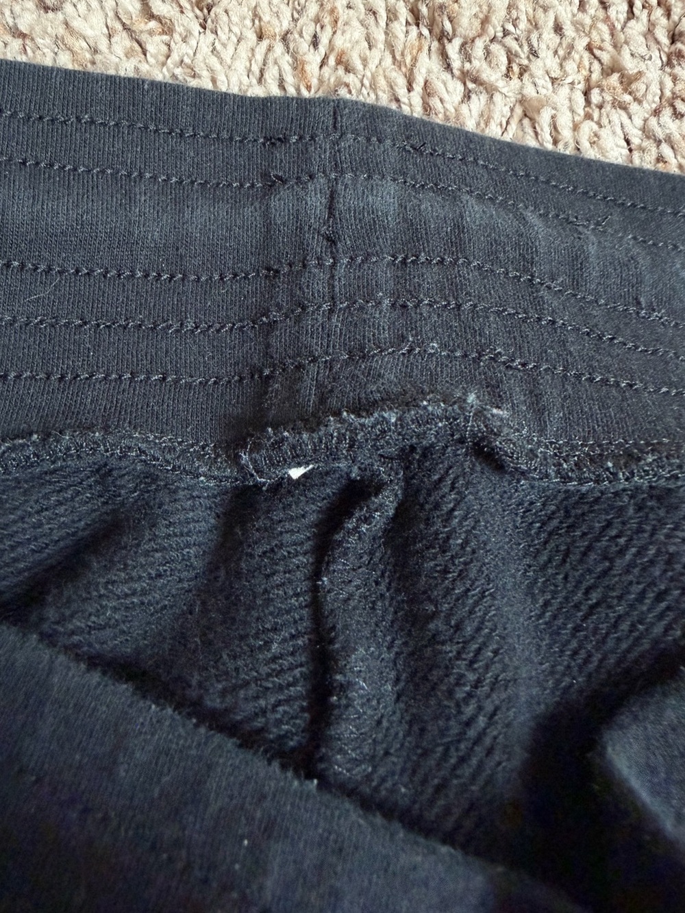 Alo Jogger Sweatpants Black Drawstring Waist - Picture 8 of 8